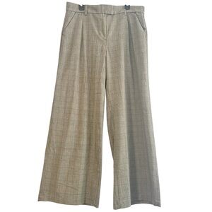 American Eagle Wide‎ Leg Plaid Trousers Pants NWT Size 12
